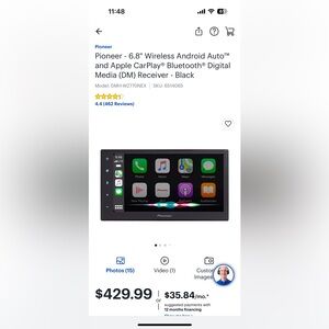 Pioneer 6.8in DMH-W2770NEX